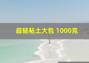 超轻粘土大包 1000克